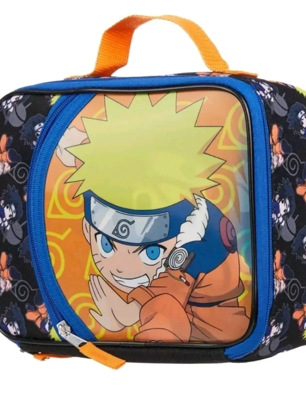 Kids Naruto Character Lunch Bag in Blue and Orange